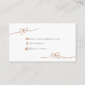 Betsiの弓 名刺 (裏面)