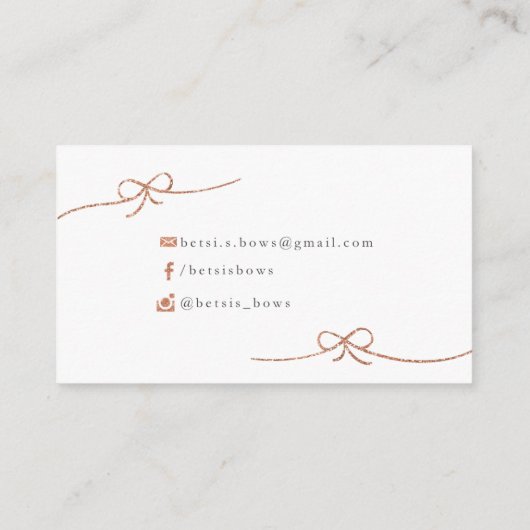 Betsiの弓 名刺 (裏面)