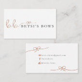 Betsiの弓 名刺 (正面/裏面)