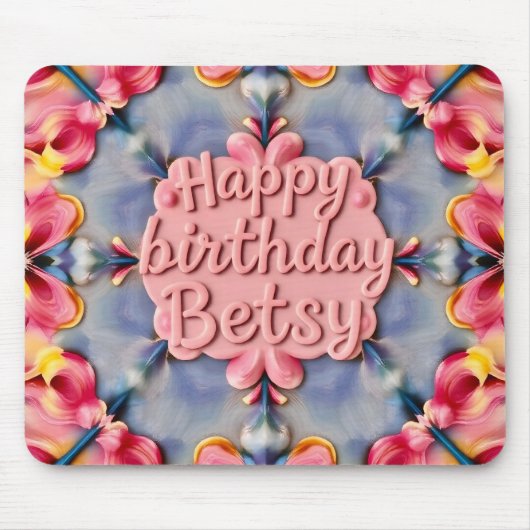 BETSY ～フローラ誕生日挨拶～ マウスパッド (正面)