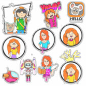 Betsy Blueステッカーセット2 シール (正面)