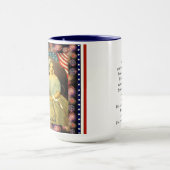 Betsy Rossの旗の愛国心が強いマグ マグカップ (中央)