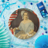 Betsy Rossの最初米国旗のヴィンテージのポートレート米国 ペーパープレート (パーティー)