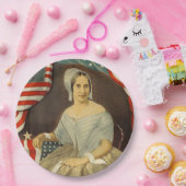 Betsy Rossの最初米国旗のヴィンテージのポートレート米国 ペーパープレート (パーティー)