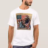 Betsy Ross第1米国の旗の1776年のメーカー Tシャツ (正面)