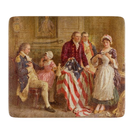 Betsy Ross, 1777 （アメリカ史） （アメリカ愛国者） カッティングボード (正面)