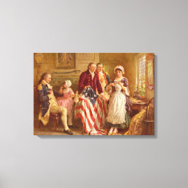 Betsy Ross, 1777 （アメリカ史） （アメリカ愛国者） キャンバスプリント