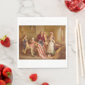 Betsy Ross, 1777 （アメリカ史） （アメリカ愛国者） スタンダードランチョンナプキン (インサイチュ)