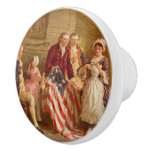 Betsy Ross, 1777 （アメリカ史） （アメリカ愛国者） セラミックノブ (右)