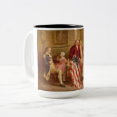 Betsy Ross, 1777 (アメリカ史) (アメリカ愛国者) ツートーンマグカップ (正面左)