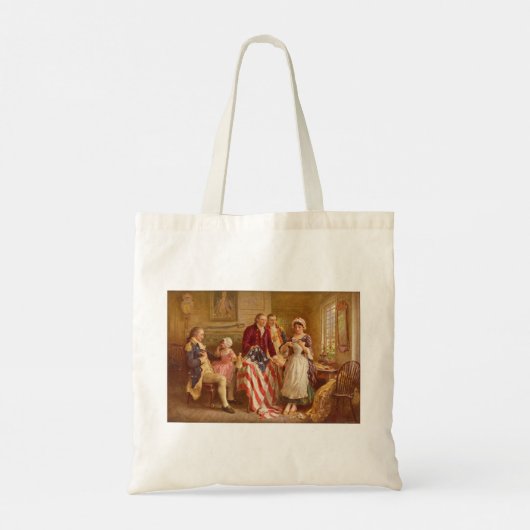 Betsy Ross, 1777 (アメリカ史) (アメリカ愛国者) トートバッグ (裏面)
