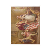 Betsy Ross, 1777 (アメリカ史) (アメリカ愛国者) ノートパッド (回転)