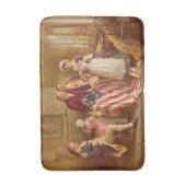 Betsy Ross, 1777 (アメリカ史) (アメリカ愛国者) バスマット (正面縦)