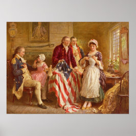 Betsy Ross, 1777 （アメリカ史） （アメリカ愛国者） ポスター