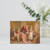 Betsy Ross, 1777 （アメリカ史） （アメリカ愛国者） ポストカード (スタンド正面)