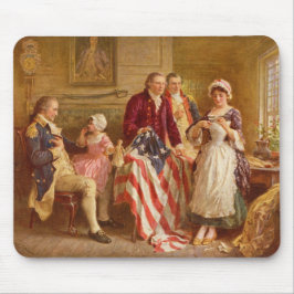 Betsy Ross, 1777 （アメリカ史） （アメリカ愛国者） マウスパッド