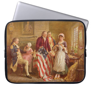 Betsy Ross, 1777 (アメリカ史) (アメリカ愛国者) ラップトップスリーブ