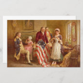 Betsy Ross, 1777 （アメリカ史） （アメリカ愛国者） 便箋 (正面/裏面)