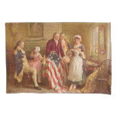 Betsy Ross, 1777 (アメリカ史) (アメリカ愛国者) 枕カバー (正面)