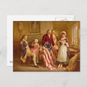 Betsy Ross 1777 by Jean Leon Gerome Ferris ポストカード (正面/裏面)