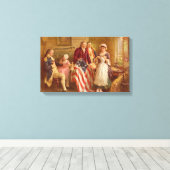 Betsy Ross 1777 by Jean Leon Gerome Ferris Canvas キャンバスプリント (インサイチュ (ウッドフロア))