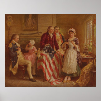 Betsy Ross, 1777, JLG Ferris, c1930 ポスター