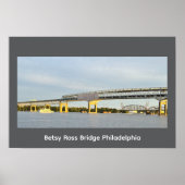 Betsy Ross Bridge Philadelphia Poster ポスター (正面)