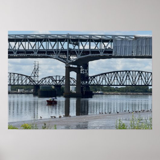 Betsy Ross Bridge Philadelphia Poster ポスター (正面)