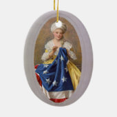 Betsy Ross、c1908、G. Liebscher セラミックオーナメント (裏面)