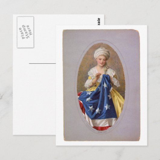 Betsy Ross, c1908, G. Liebscher ポストカード (正面/裏面)
