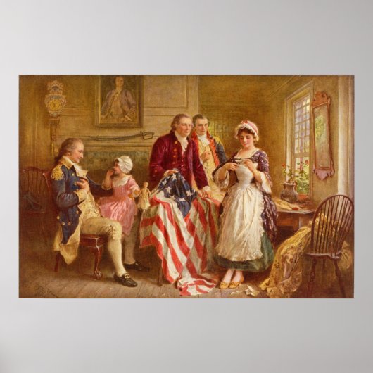Betsy Ross Canvas Print ポスター (正面)