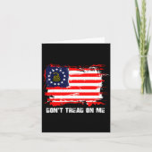 Betsy Ross Flag Don't Tread Patriot On Me  カード (正面)