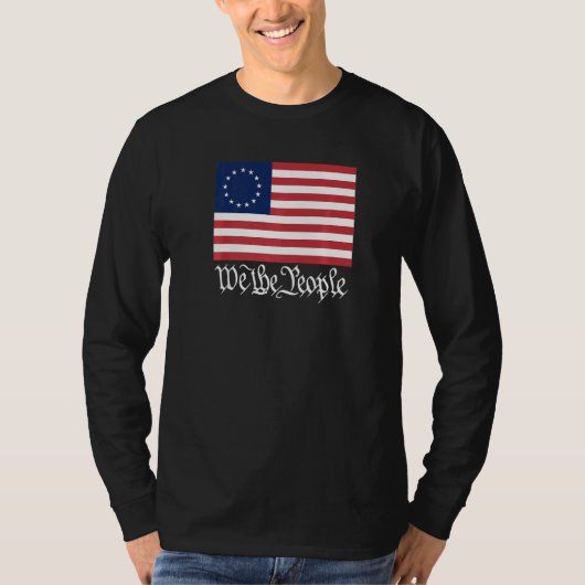 Betsy Ross Flag We The People   Tシャツ (正面)