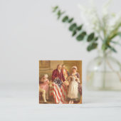 Betsy Ross USA 1777バイジャン・レオン・ジェローム・フェリス スクエア名刺 (スタンド正面)