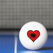 Bettaのハート愛魚のシルエット 卓球ボール (ネット)