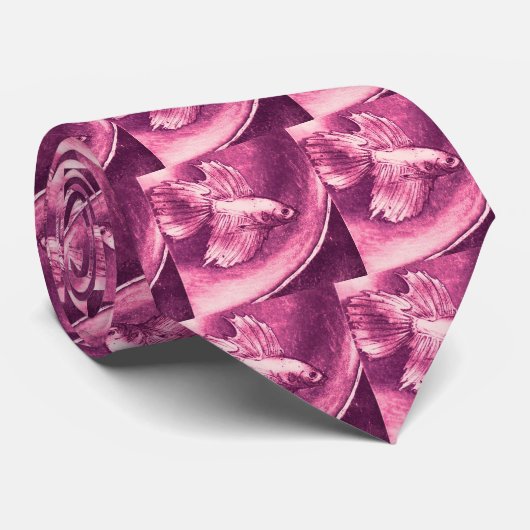 Bettaの紫色のタイ ネクタイ (ロール)