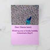 Bettaの魚のバレンタインのカード シーズンカード (内部)