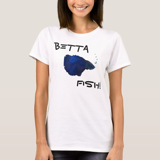 Bettaの魚のワイシャツ Tシャツ (正面)