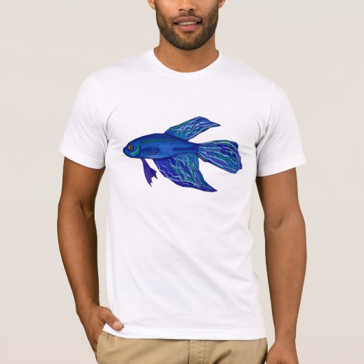 Bettaの魚のTシャツ Tシャツ (正面)