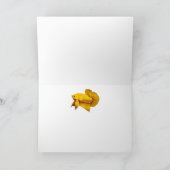 Bettaカラフル Aquarium魚のグリーティングカード カード (内部)