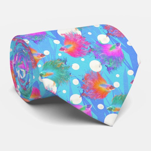 Betta Fishの泡 ネクタイ (ロール)