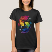 Betta Fish Shirt Rainbow Betta Siamese Fighting Fi Tシャツ (正面)