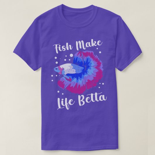 Betta Fish Siamese Fighting Fish Betta Splendens Tシャツ (デザイン正面)