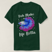 Betta Fish Siamese Fighting Fish Betta Splendens Tシャツ (デザイン正面)
