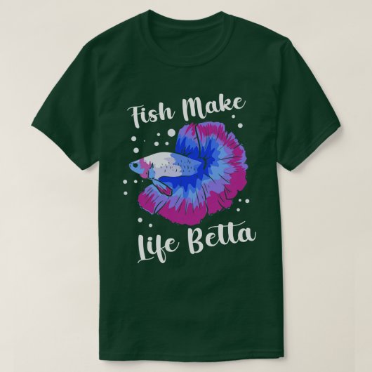 Betta Fish Siamese Fighting Fish Betta Splendens Tシャツ (デザイン正面)