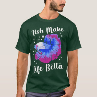 Betta Fish Siamese Fighting Fish Betta Splendens Tシャツ