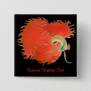 Betta Splendensの戦いの魚Pin 缶バッジ