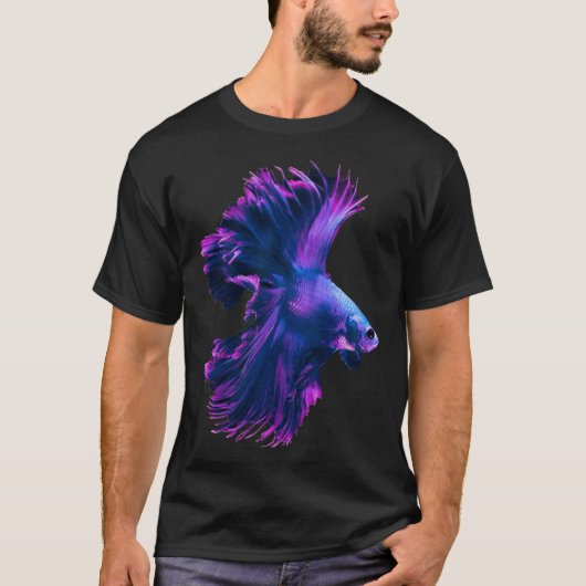 Betta Splendens Bettas Siamese Fighting Fish Tシャツ (正面)