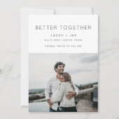 Better モダン Together Photo結婚's 案内状 (正面)