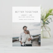 Better モダン Together Photo結婚's 案内状 (スタンド正面)